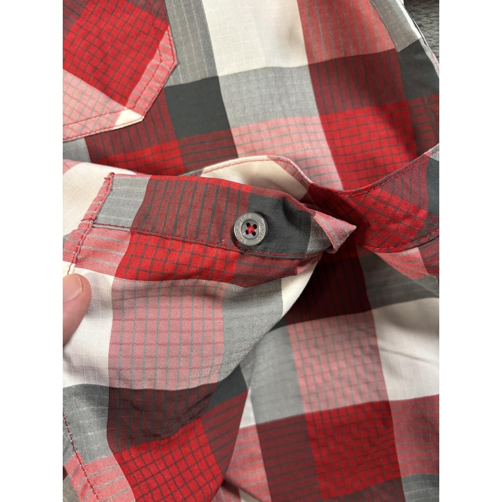 Orvis Shirt Mens XL Red Plaid Short Sleeve Button Up Lightweight Casual Outdoor - Picture 6 of 13